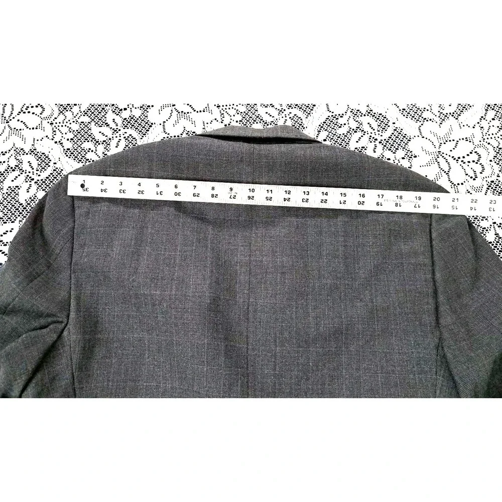Brooks Brothers Suit Jacket Mens 46R Gray 100% Wool Sport Coat‎ USA Union Made